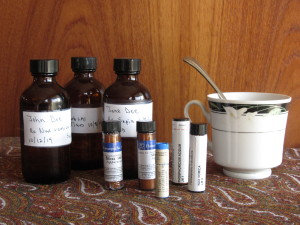 LM Potency garrafas de estoque e remédios